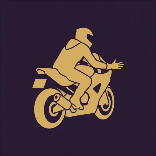 Rider hand signal for stop